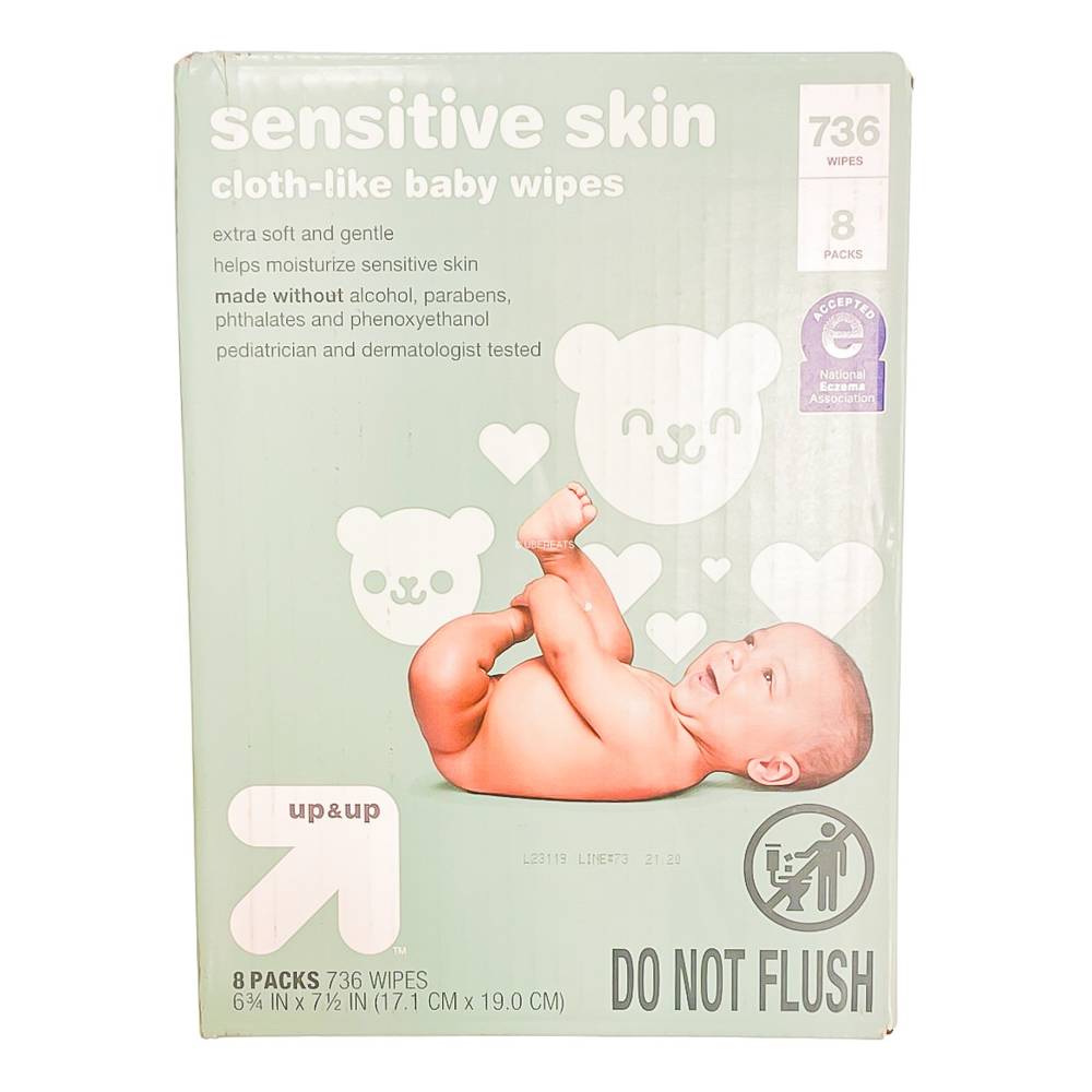 up&up Sensitive Baby Wipes Refill (8 x 736 ct)