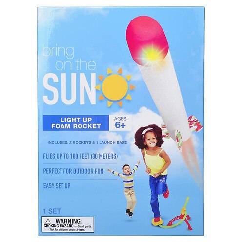 Bring On The Sun Light Up Foam Rocket with Launcher - 1.0 set