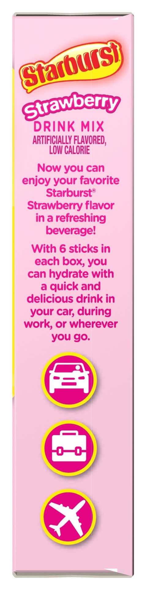 Starburst Zero Sugar All Pink Strawberry Drink Mix (2.6 oz)