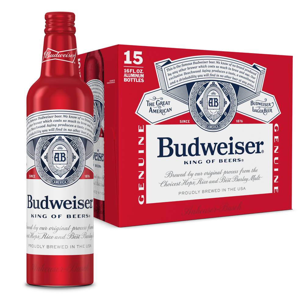 Budweiser Domestic Lager Beer (15 x 16 fl oz)