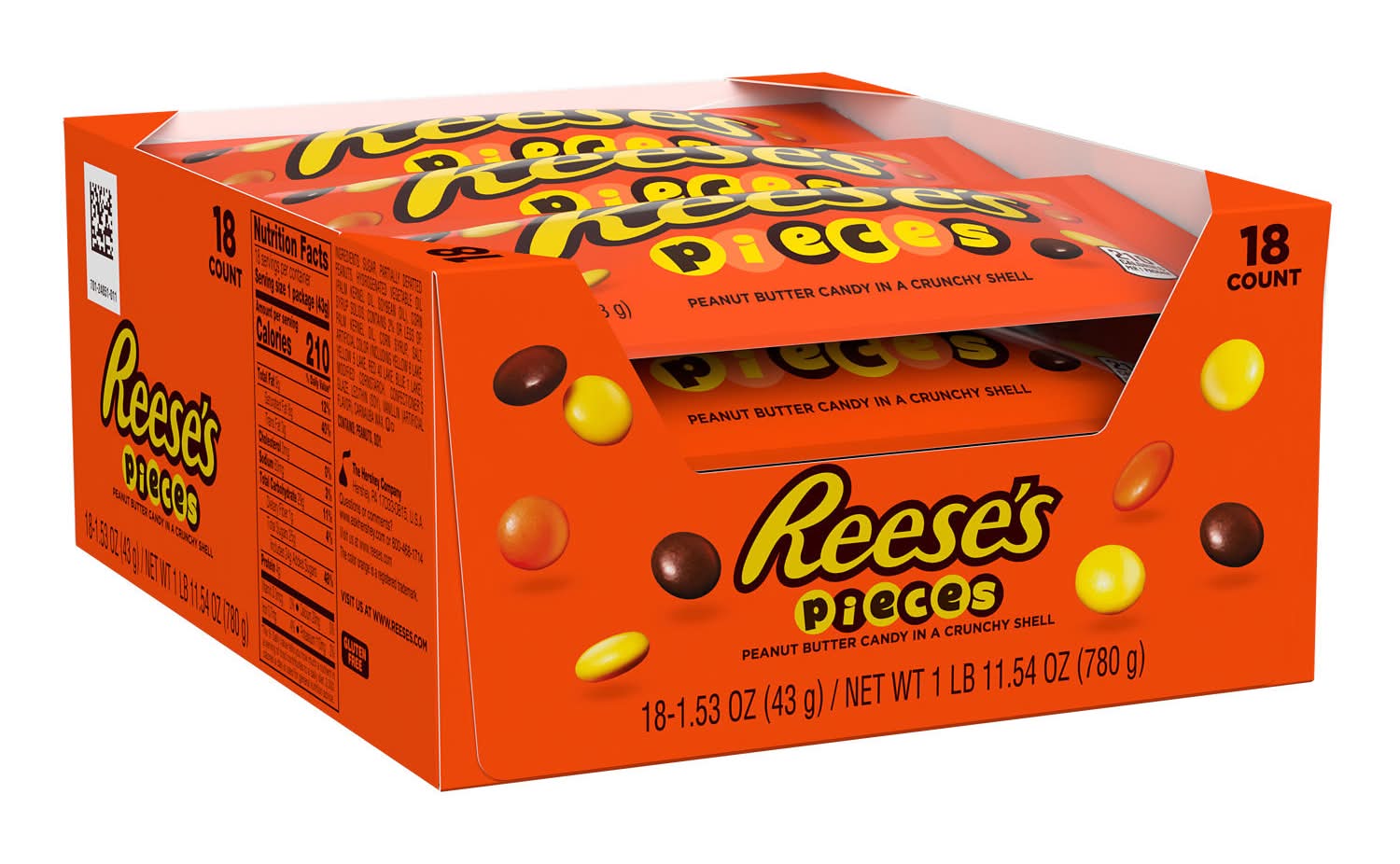 Reese's Candy in a Crunchy Shell, Peanut Butter (1.53 oz, 18 ct)