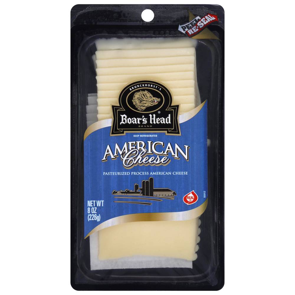 Boar's Head Pasteurized Process American Cheese (8 oz)