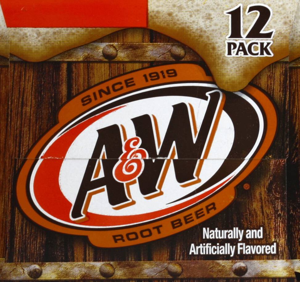 A&W No Caffeine Root Beer Soda (12 pack, 12 fl oz)