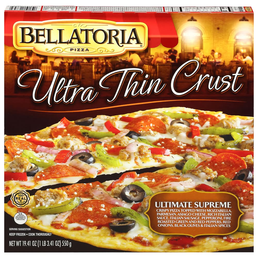 Bellatoria Thin Crust Ultimate Supreme Pizza (21.71 oz)