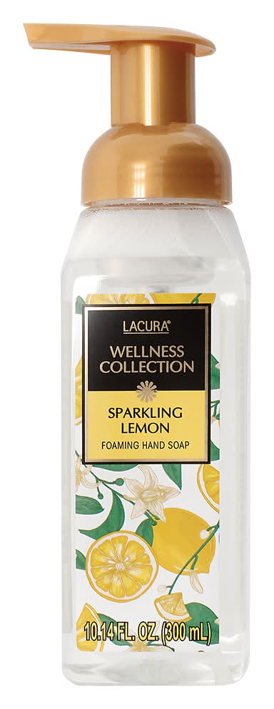 Lacura Wellness Collection Foaming Hand Soap, Sparkling Lemon (10.14 fl oz)
