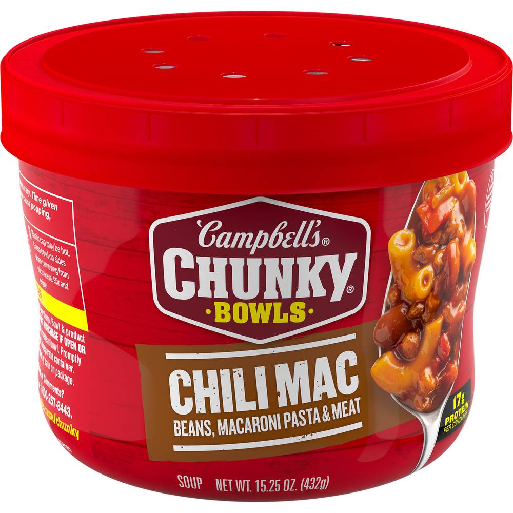 Campbell's Chunky Bowls Chili Mac Soup (15.25 oz)
