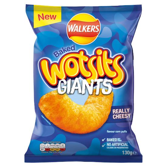 Walkers Wotsits Giants Really Cheesy Snacks (130g)