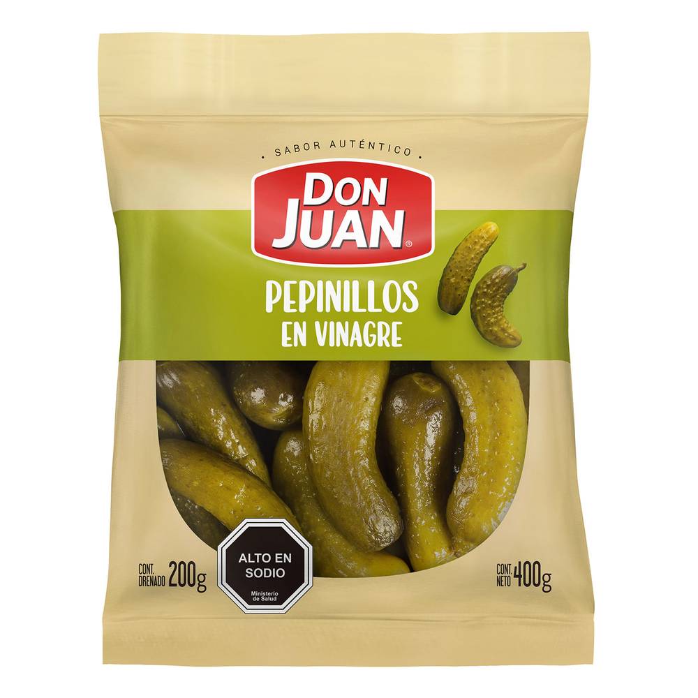 Don juan pepinillos en vinagre (360 g)