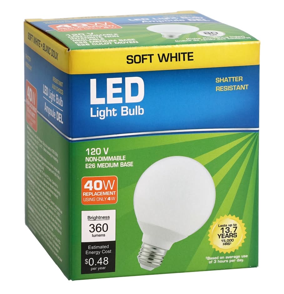 40W Led Light Bulbs, Soft White
