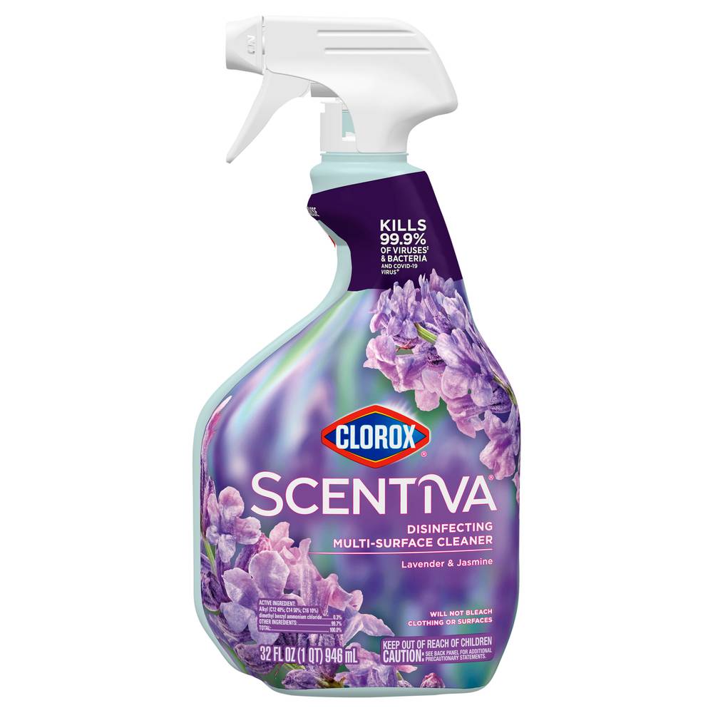 Clorox Scentiva Disinfecting Tuscan Lavender & Jasmine Multi-Surface Cleaner (32 fl oz)