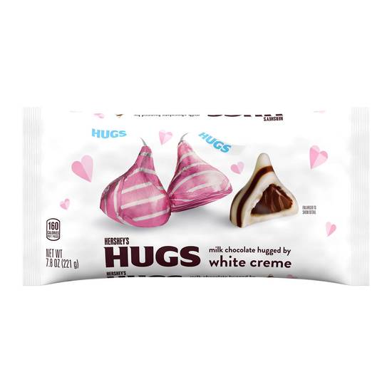 Order HERSHEY'S HUGS Milk Chocolate Hugged by White Creme Candy,Valentine's Day, 7.8 oz food online from CVS store, OCEAN SPRINGS on bringmethat.com