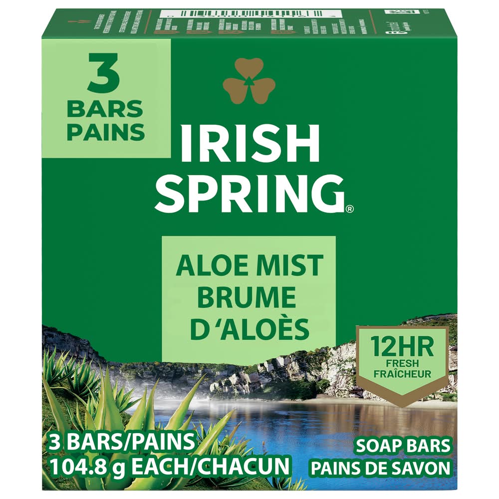 Irish Spring Aloe Bar Soap (11.1 oz)