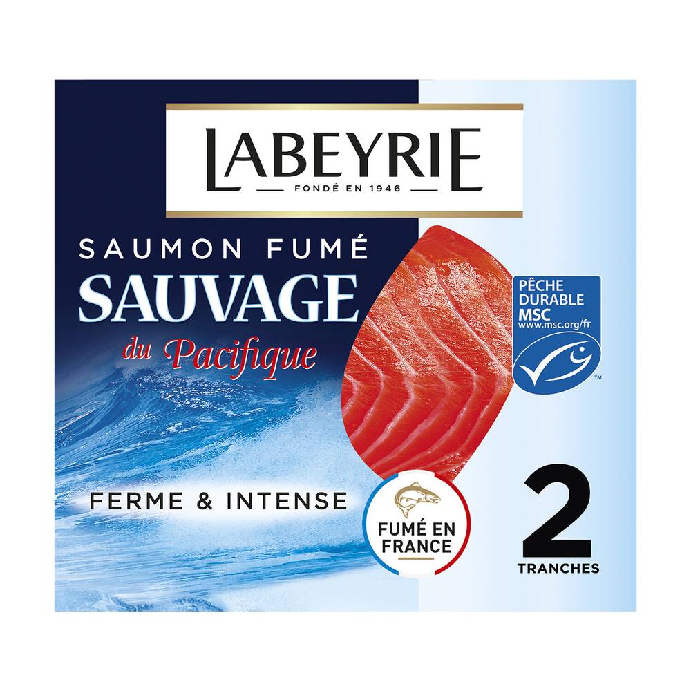 Labeyrie - Saumon fumé sauvage du pacifique (130g)