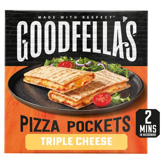 Frozen Goodfella's  2 Triple Cheese Pizza Pockets 250g
