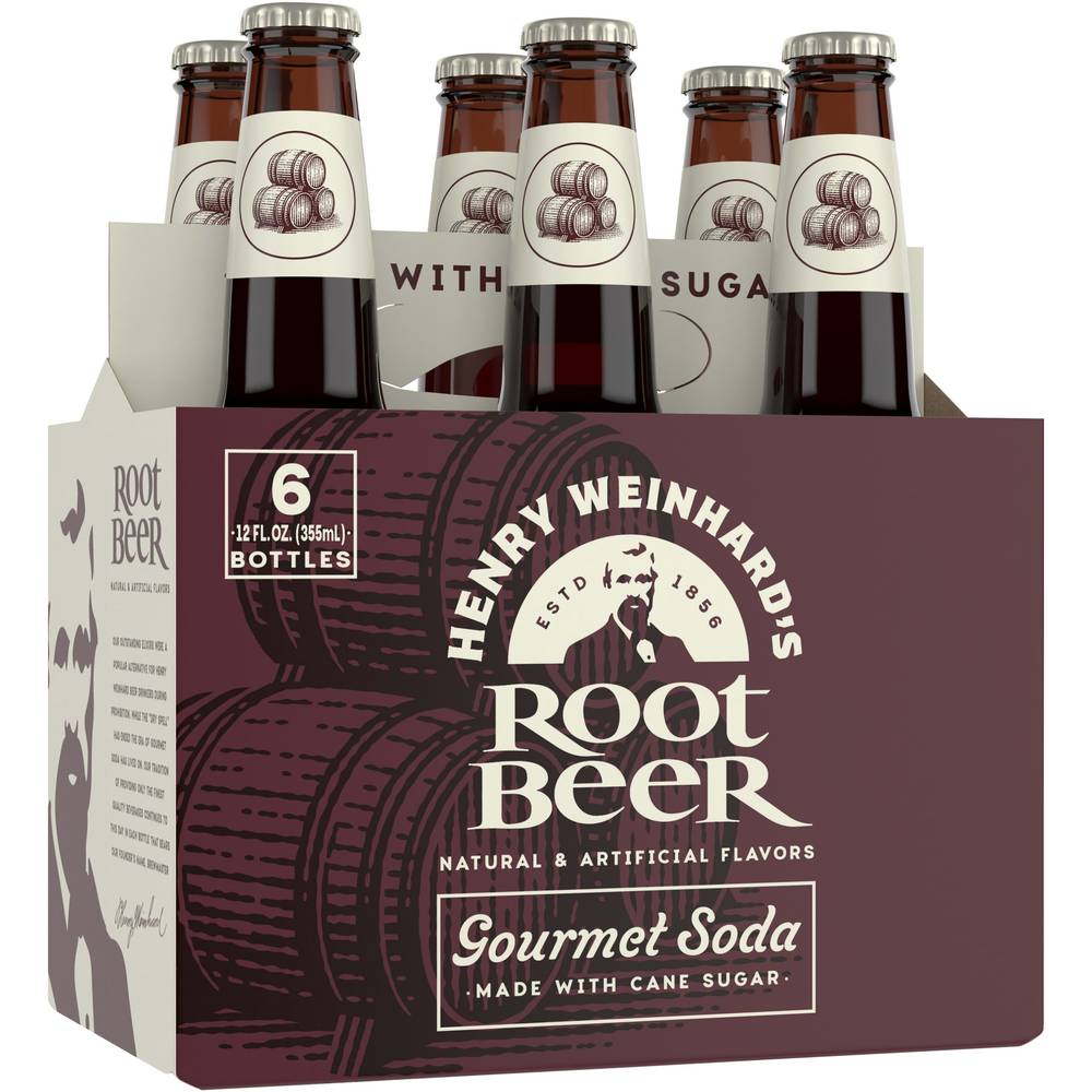 Henry Weinhard's Root Beer Gourmet Soda (6 pack, 12 fl oz)