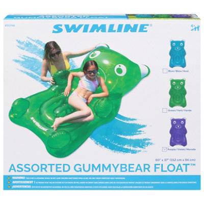 Gummybear Float Astd - Blue/Green/Purple - Ea