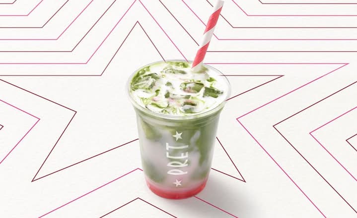 Iced Guava Matcha Latte