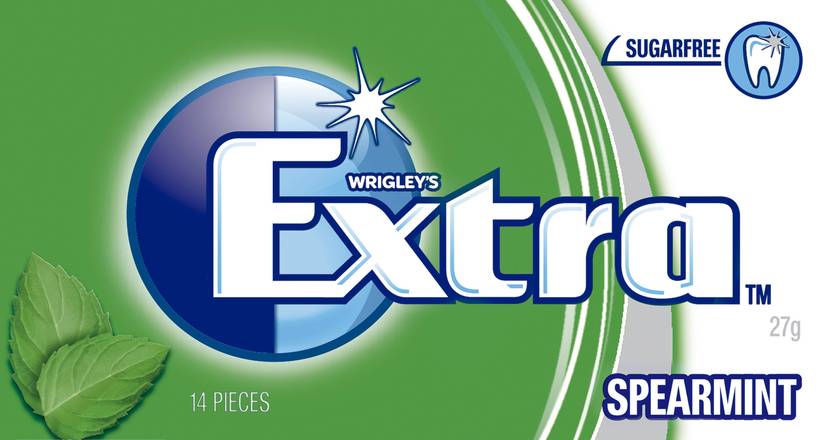Extra Spearmint Sugar Free Chewing Gum 14pc 27g