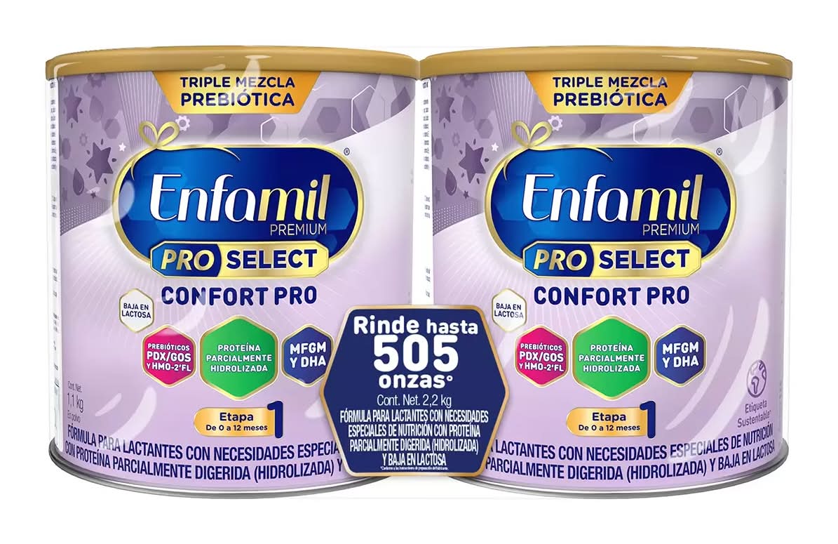 Enfamil · Premium pro select fórmulas confort pro para bebé (2 x 1100 g)
