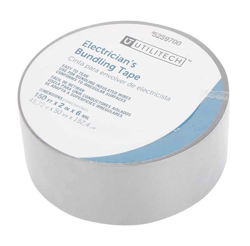 Utilitech 2-in x 150-ft Vinyl Electrical Tape Gray