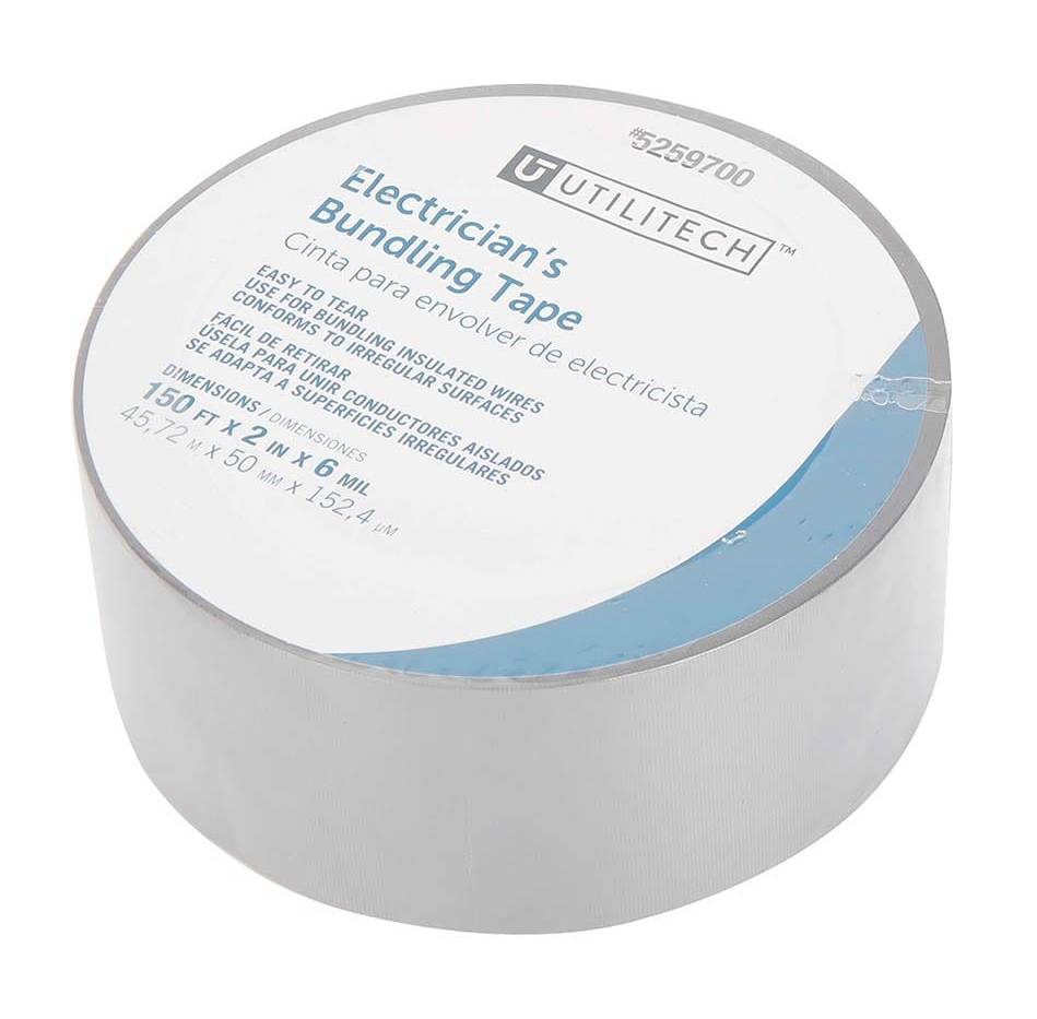 Utilitech 2-in x 150-ft Vinyl Electrical Tape Black | 54175