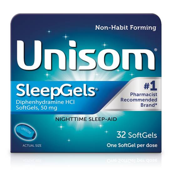 Unisom SleepGels Softgels, 32 CT