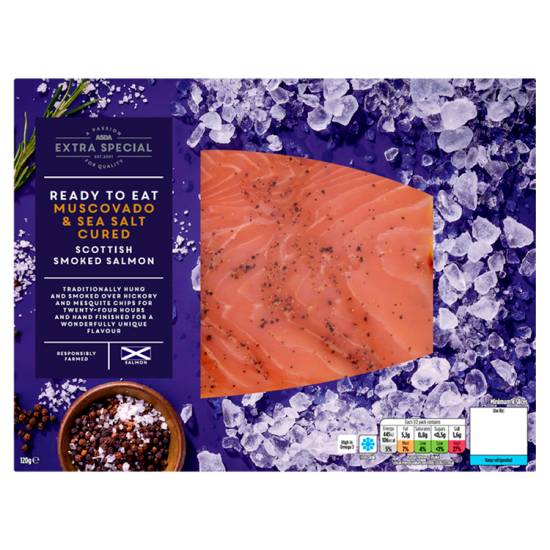 Asda Salt ASDA Extra Special Muscovado & Sea Salt Smoked Salmon Delivery Near Me ...