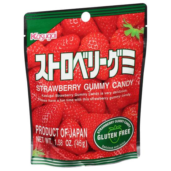 Kasugai Strawberry Gummy Candy (1.58 oz)