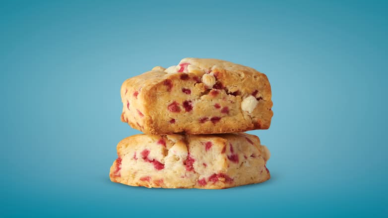 Raspberry White Chocolate Scone