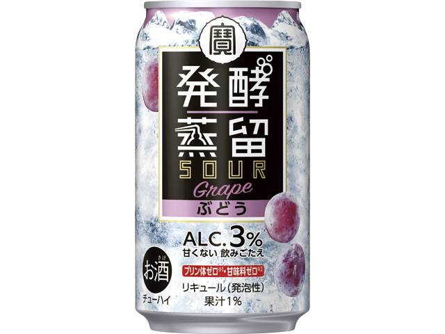 宝 発酵蒸留サワー ぶどう 缶 (350ml x 1)