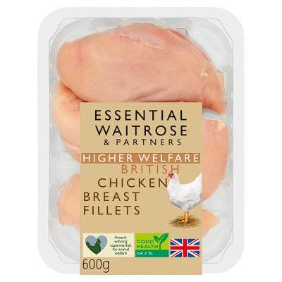 Waitrose & Partners Essential Partners British Chicken Breast Fillets (600g)