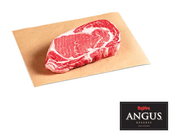 Hy-Vee Angus Reserve Beef Rib Eye Steak Thick Cut
