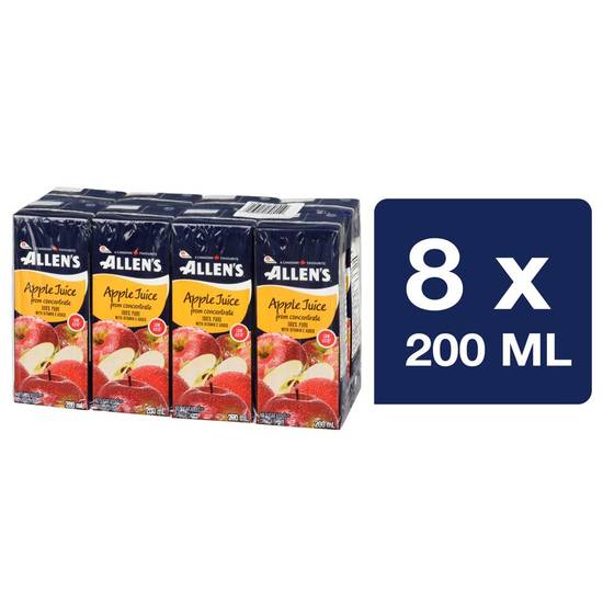 Allen's Pure Apple Juice Low Acid (8 x 200 ml)
