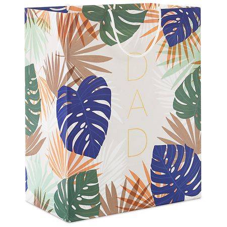 Hallmark Father's Day Gift Bag (monstera palm leaves)