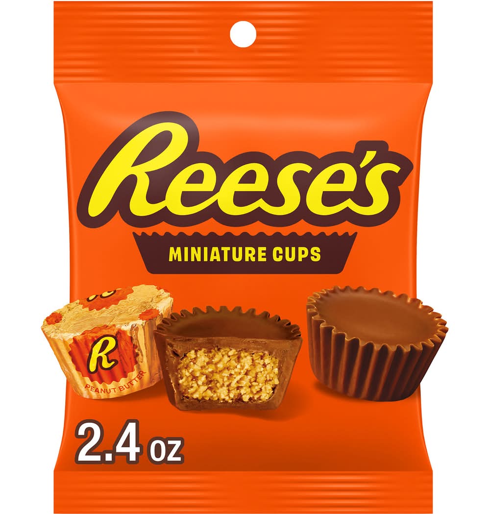 Reese's Miniature Cups, Milk Chocolate & Peanut Butter (2.4 oz)