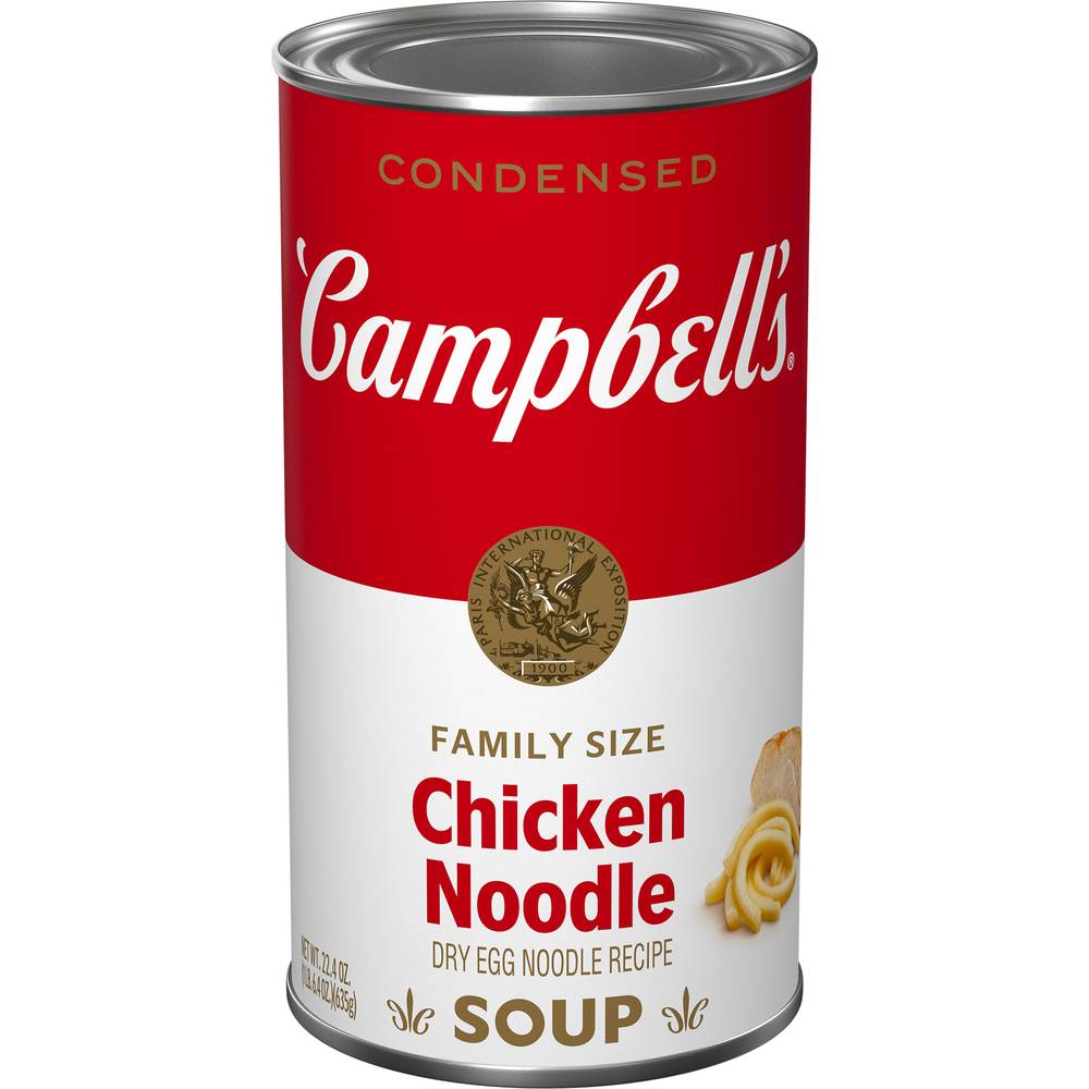 Campbell's Family Size Chicken Dry Egg Noodle Recipe Soup