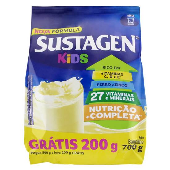 Sustagen kids complemento alimentar infantil baunilha (700 g)