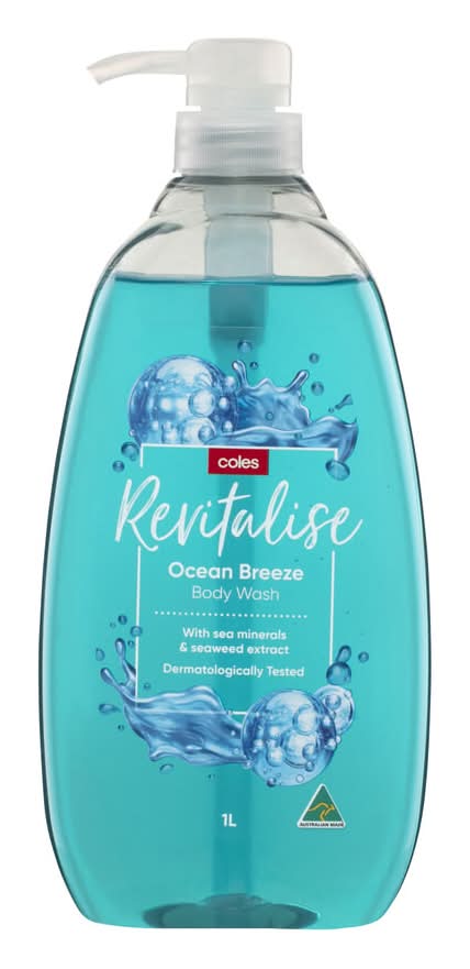 Coles Revitalising Ocean Breeze Body Wash (1L)