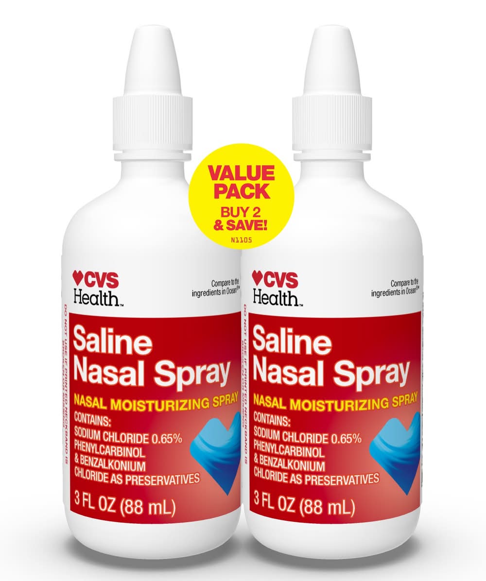 CVS Health Saline Nasal Spray Twin pack (6 fl oz, 2 ct)