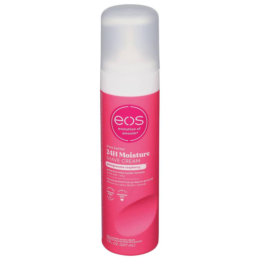 eos 24H Moisture Shave Cream, Pomegranate-Raspberry (7 fl oz)