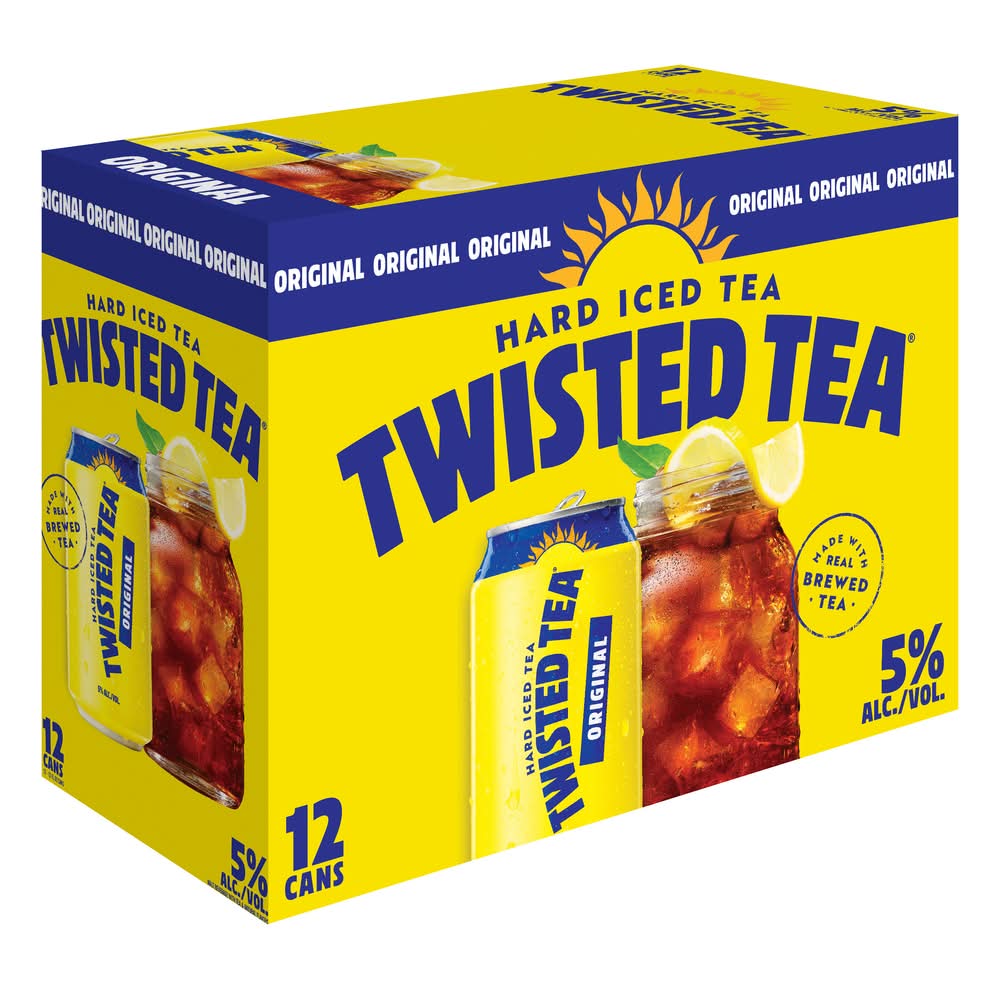 Twisted Tea Hard Iced Tea, Original (12 x 12 fl oz)