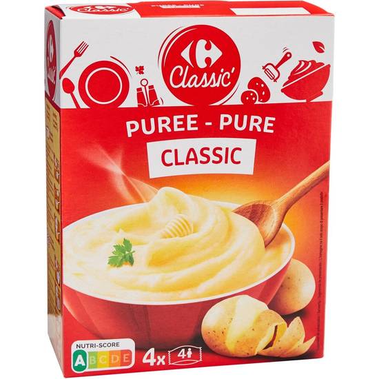 Carrefour Classic' - Purée pommes de terre (4 pièces)