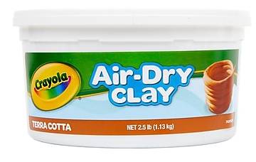 Crayola Air-Dry Clay, Terra Cotta, 2.5 lb. (575064)