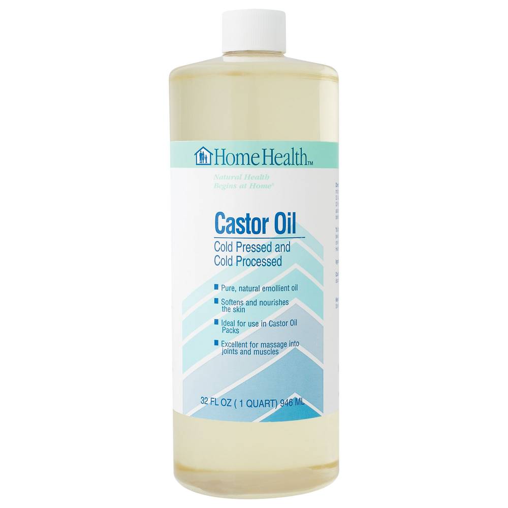 Pure Castor Oil - Cold-Pressed Natural Emollient - Softens & Nourishes The Skin (32 Fluid Ounces)
