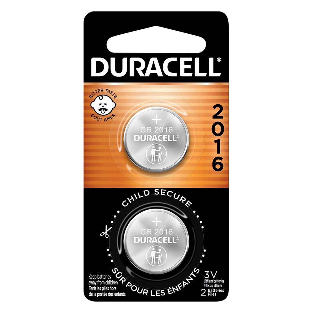 Duracell 2016 Lithium 3v Coin Cell Battery (2 ct)