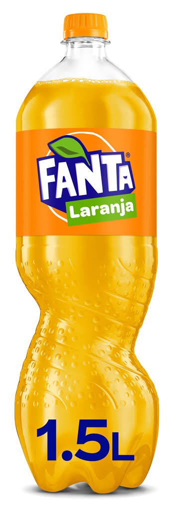 Fanta  - Refrigerante com gÃ¡s laranja, garrafa de 1,5 l