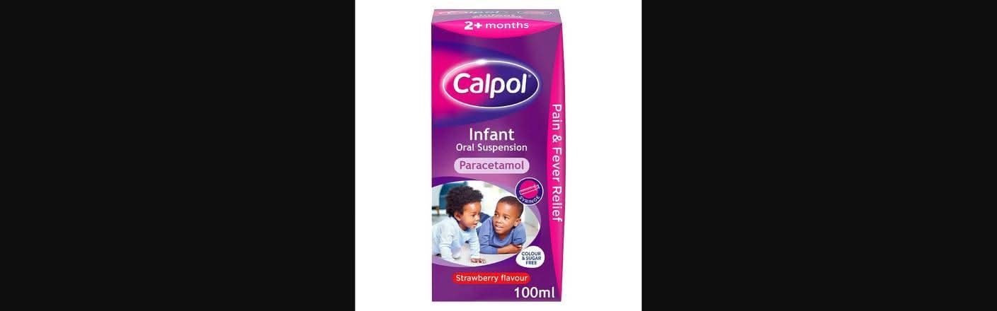 Calpol Infant Suspension Strawberry Flavour 2+ Months - 100Ml
