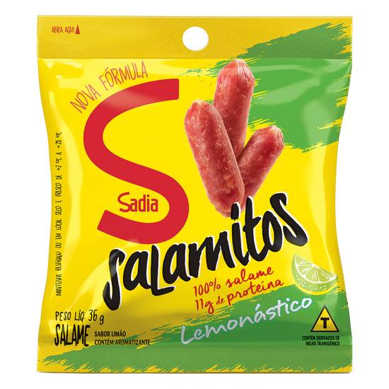 Sadia snack salamitos sabor lemonástico (36g)