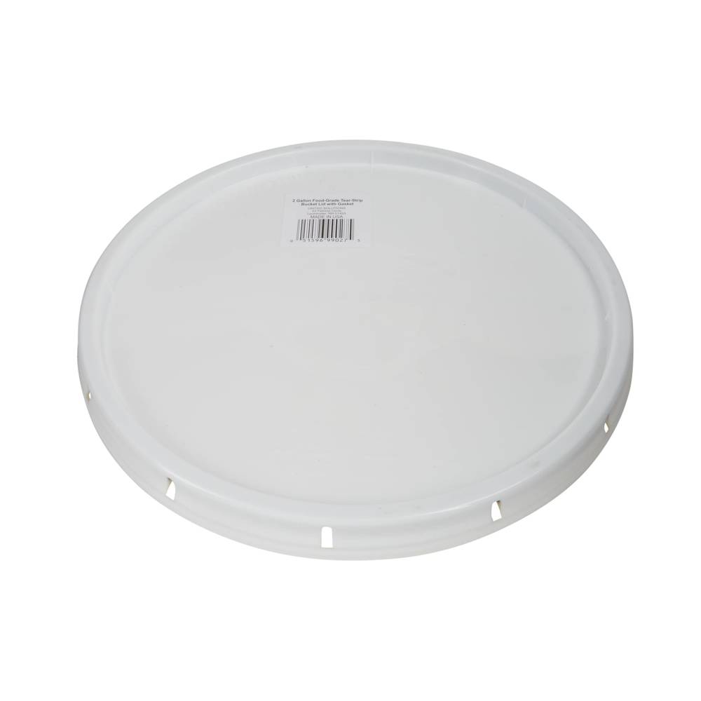 United Solutions 2-Gallon White Plastic Bucket Lid | PN0146