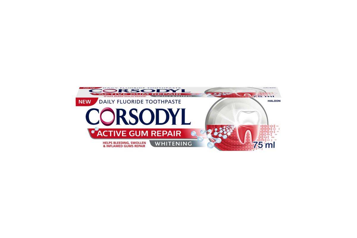 Corsodyl Active Gum Repair Whitening Toothpaste 75ml